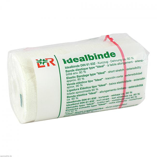 Lohmann und rauscher Idealbinde – DIN 61632, 100 mm × 5 m, 10 Stück, steril, weiss, Baumwolle