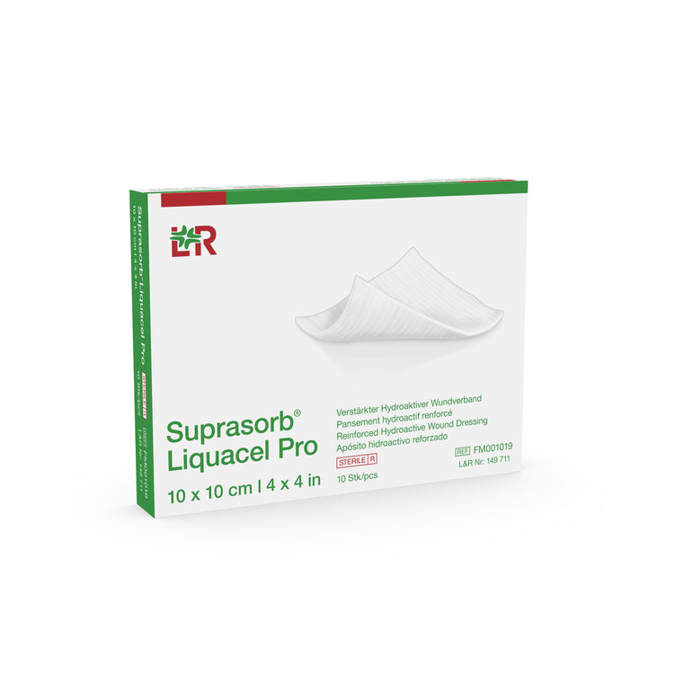 Lohmann und rauscher Lohmann & Rauscher Kompressen Suprasorb Liquacel Pro – 100 × 100 mm, 10 Stück, steril