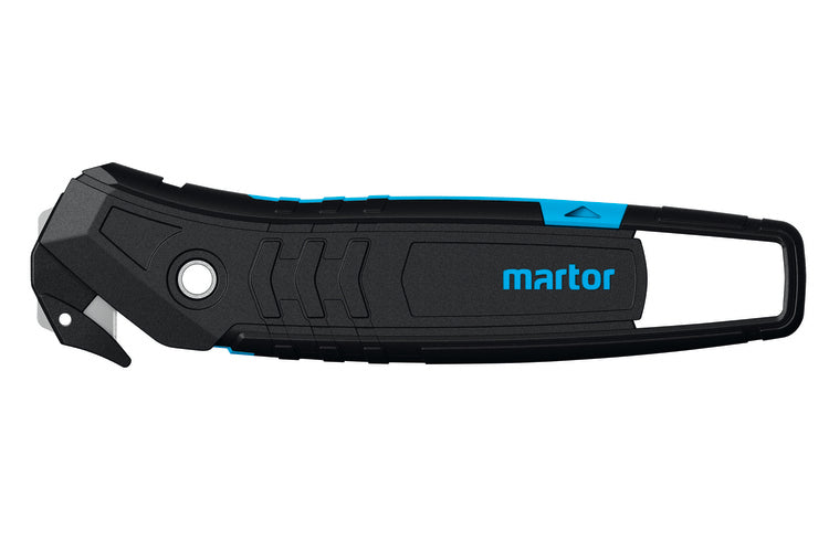 Martor Secumax 350 – Sicherheitsmesser Schnitttiefe 6 mm, abriebfester Kunststoff, 2in1-Klingenkopf, 10 Stk.
