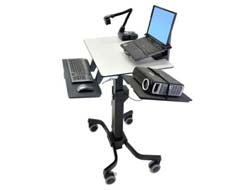 Ergotron Teachwell II Basismodell IT-/Medizin-Fahrwagen – Anthrazit