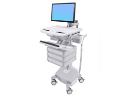 Ergotron SV44-1232-C – Prospekthalter, Aluminium, Grau, Weiss, Höhenverstellbar, Sperre, 620 × 870 × 1420 mm