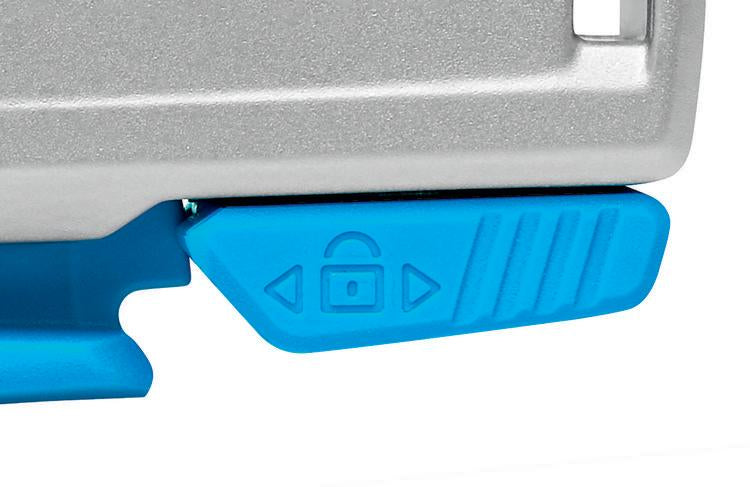 Martor Secupro 625 – Sicherheitsmesser mit Trapezklinge, Schnitttiefe 21 mm, Aluminium, 10 Stk.
