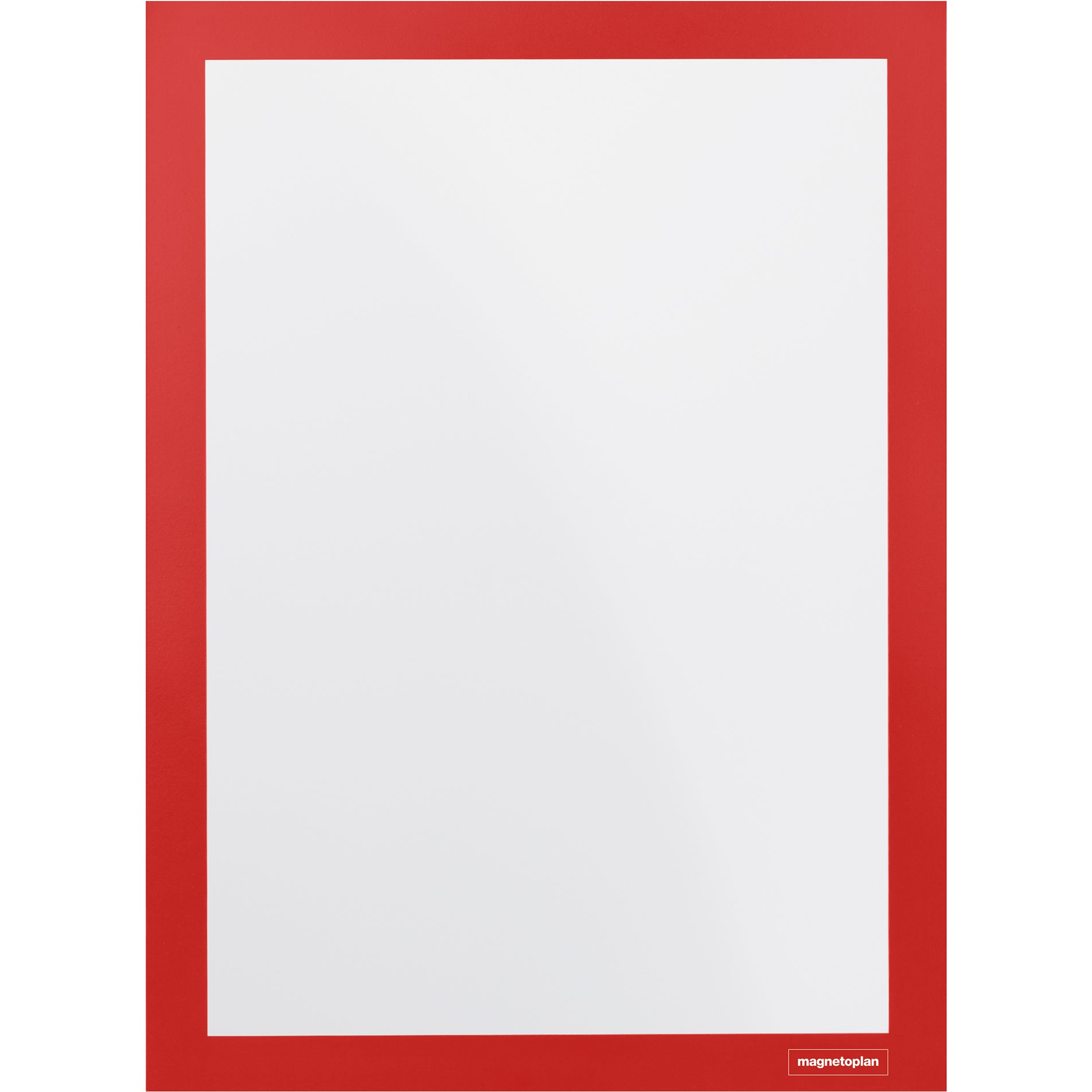 Magnetoplan Selbstklebender Info-Rahmen – DIN A4 – rot – 2er Pack