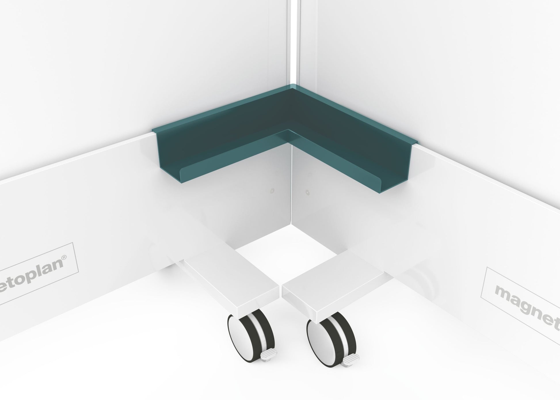 Magnetoplan Eckablageschale Infinity Wall – Wasserblau