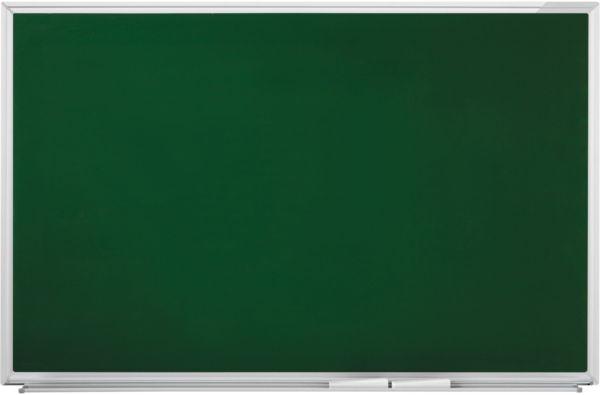 Magnetoplan Kreidetafel SP – 1'085 × 2'125 mm – lackierter Stahl, Aluminiumrahmen, grün – magnethaftend, für Kreide/Marker