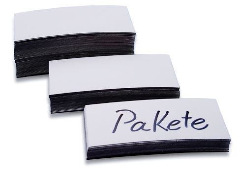 Magnetoplan Magnet-Etiketten – weiss – 30 × 100 mm – Pack à 100
