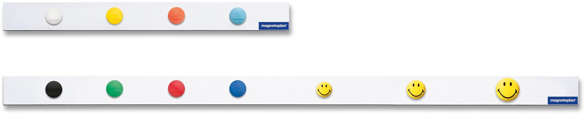 Magnetoplan Magnetschiene – selbstklebend – weiss – 70×50×1090 mm – 10 Stk.