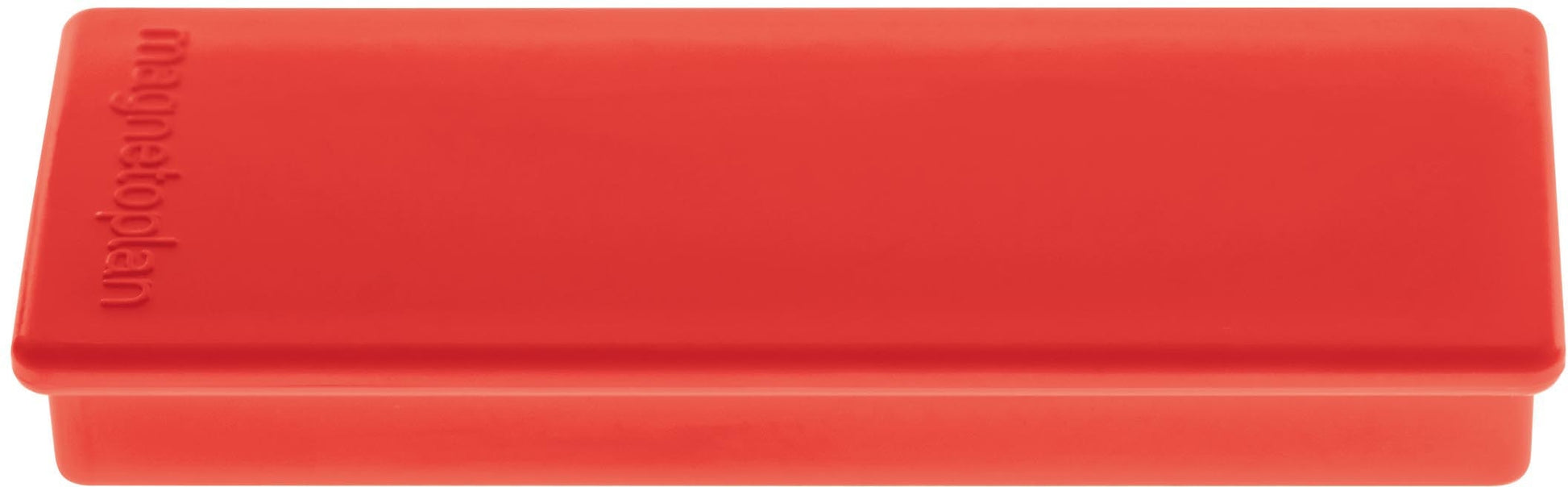 Magnetoplan Tafelmagnete – 55 × 22 mm, 10 Stk., rot