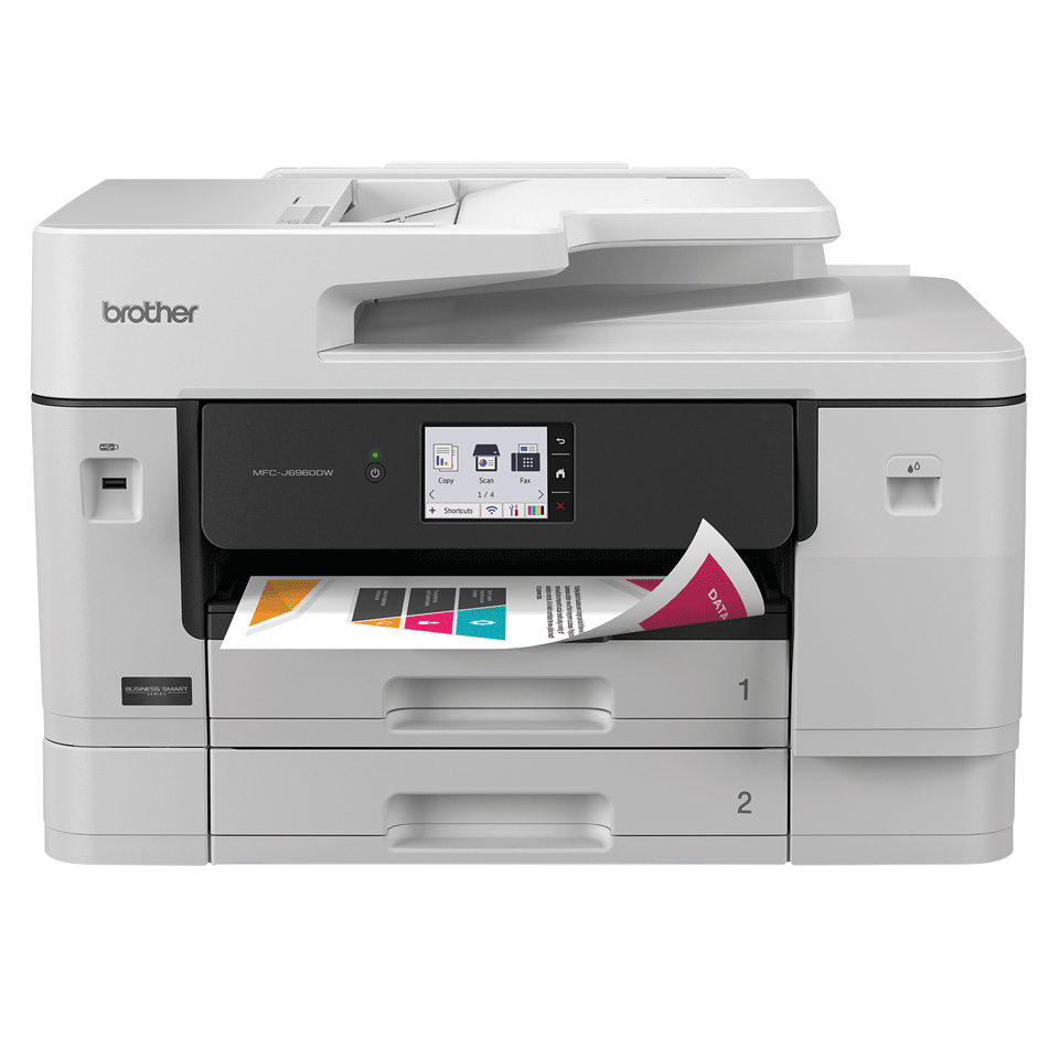 Brother MFC-J6960DW – Imprimante multifonction jet d'encre couleur, A3, 4-en-1, recto verso, ADF, WLAN/LAN, AirPrint