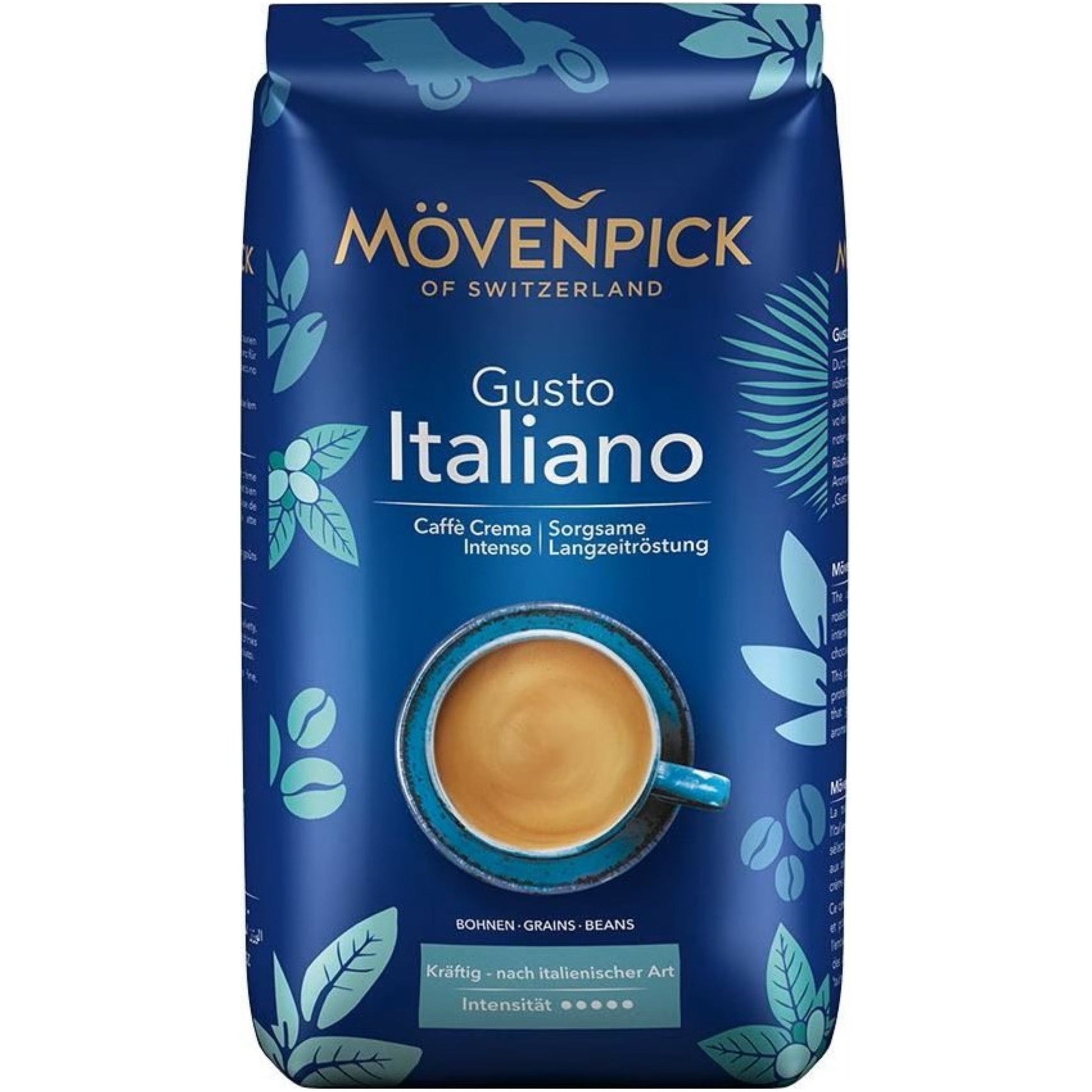 Mövenpick Gusto Italiano – Bohnenkaffee – Café Crème, Arabica/Robusta, Intensität 4, 1 kg