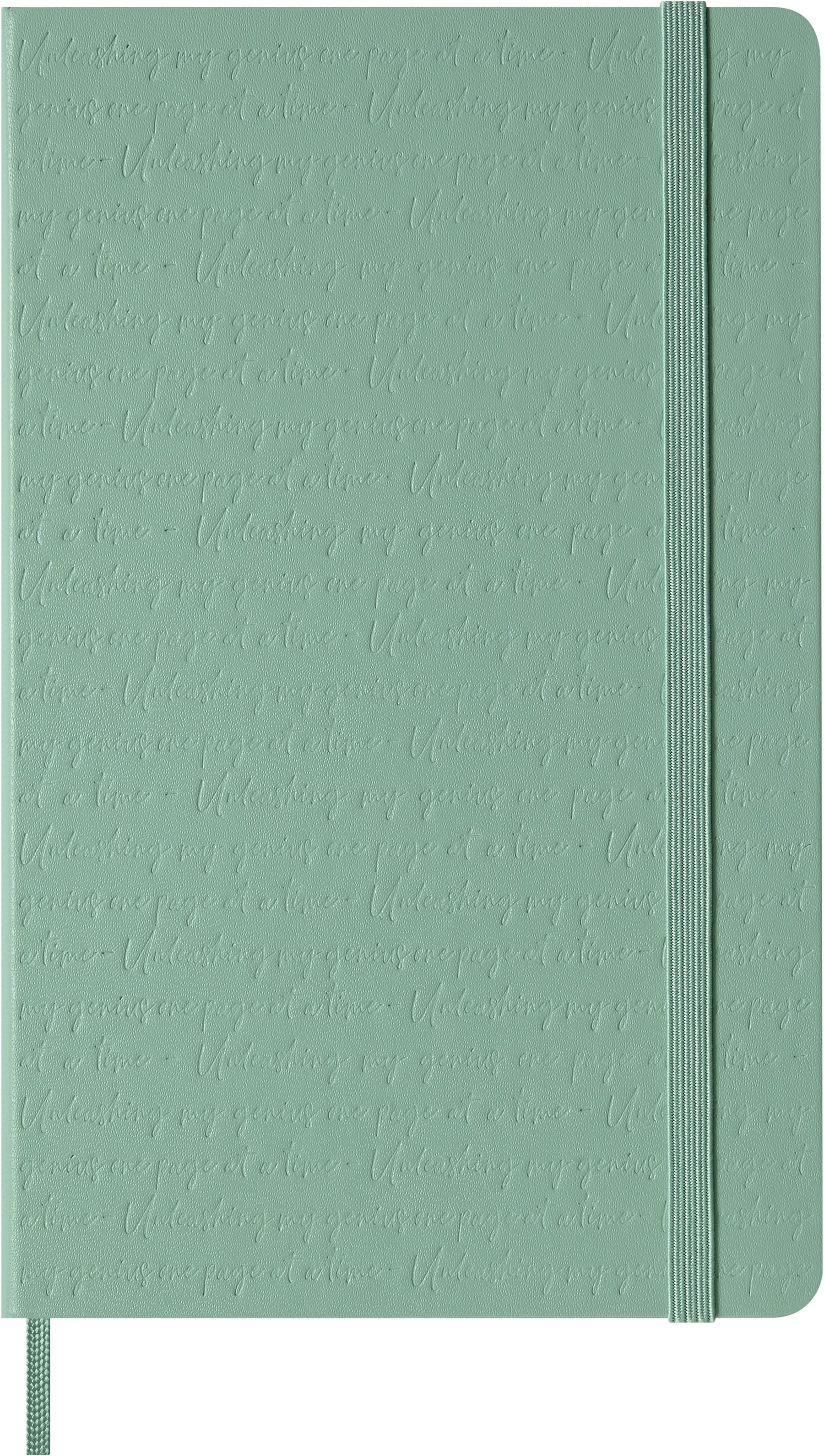 Moleskine Notizbuch – A5 – blanko – 70 g/m² – Hardcover, Gummiband, Lesezeichen – salbeigrün
