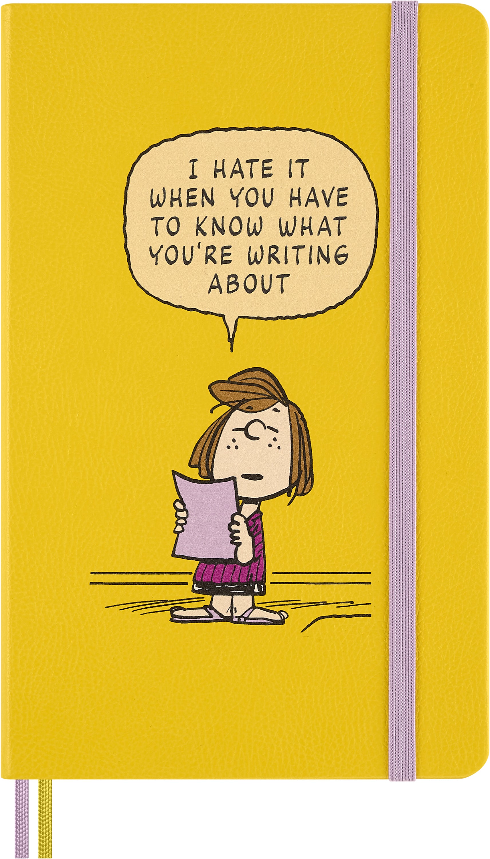 Moleskine Peanuts Notizbuch – A5 – liniert – 100 g/m² – Hardcover, Gummiband, Einstecktasche, Orange, FSC