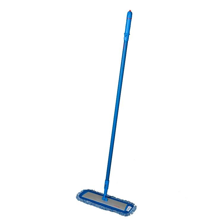 MicroWash Wischerstiel – 140 cm – nachfüllbar, mit Sprühfunktion – blau