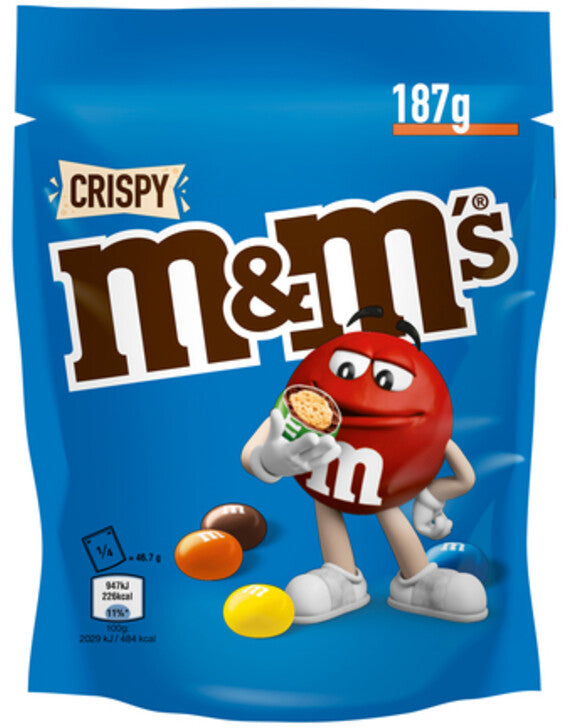 Metzger & Mendle M&M’s Crispy Schokolinsen – 187 g