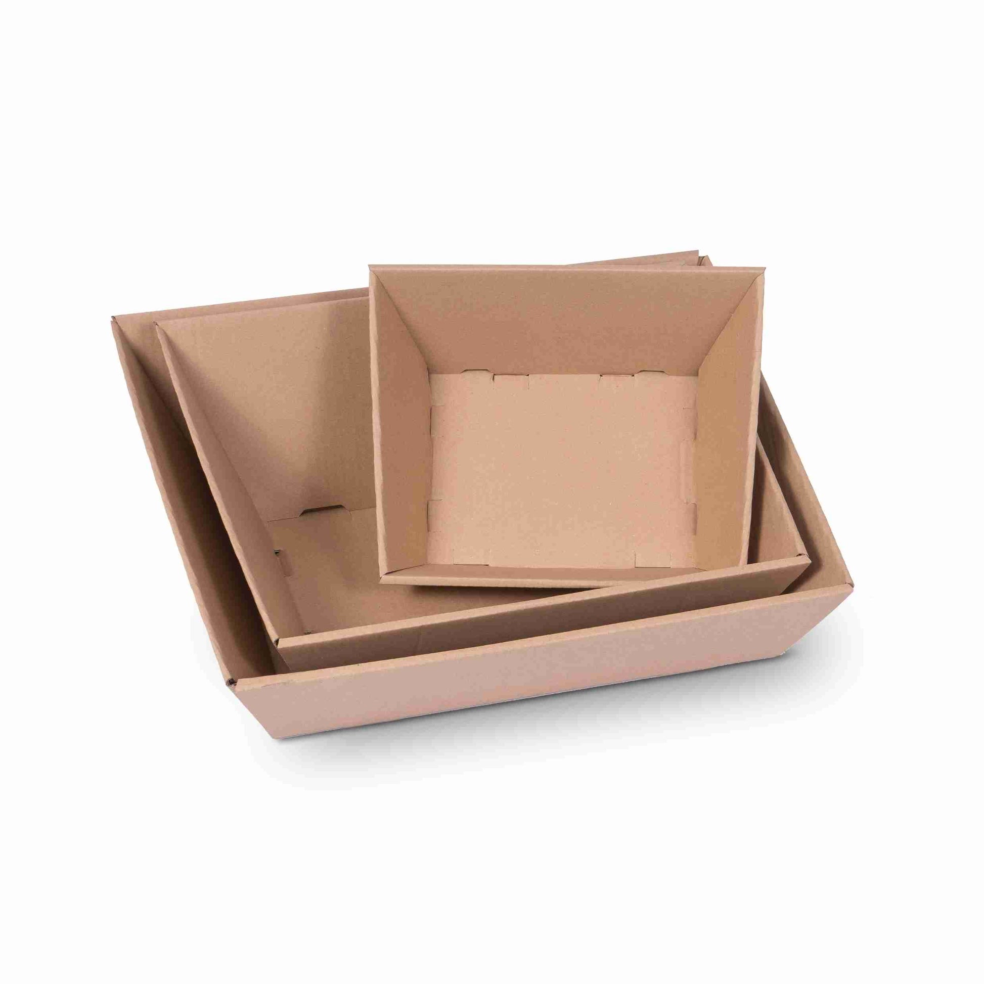 Model Geschenkkorb braun – Innenmass 300 × 150 × 200 mm – 1 Stk., ab 100 Stk.
