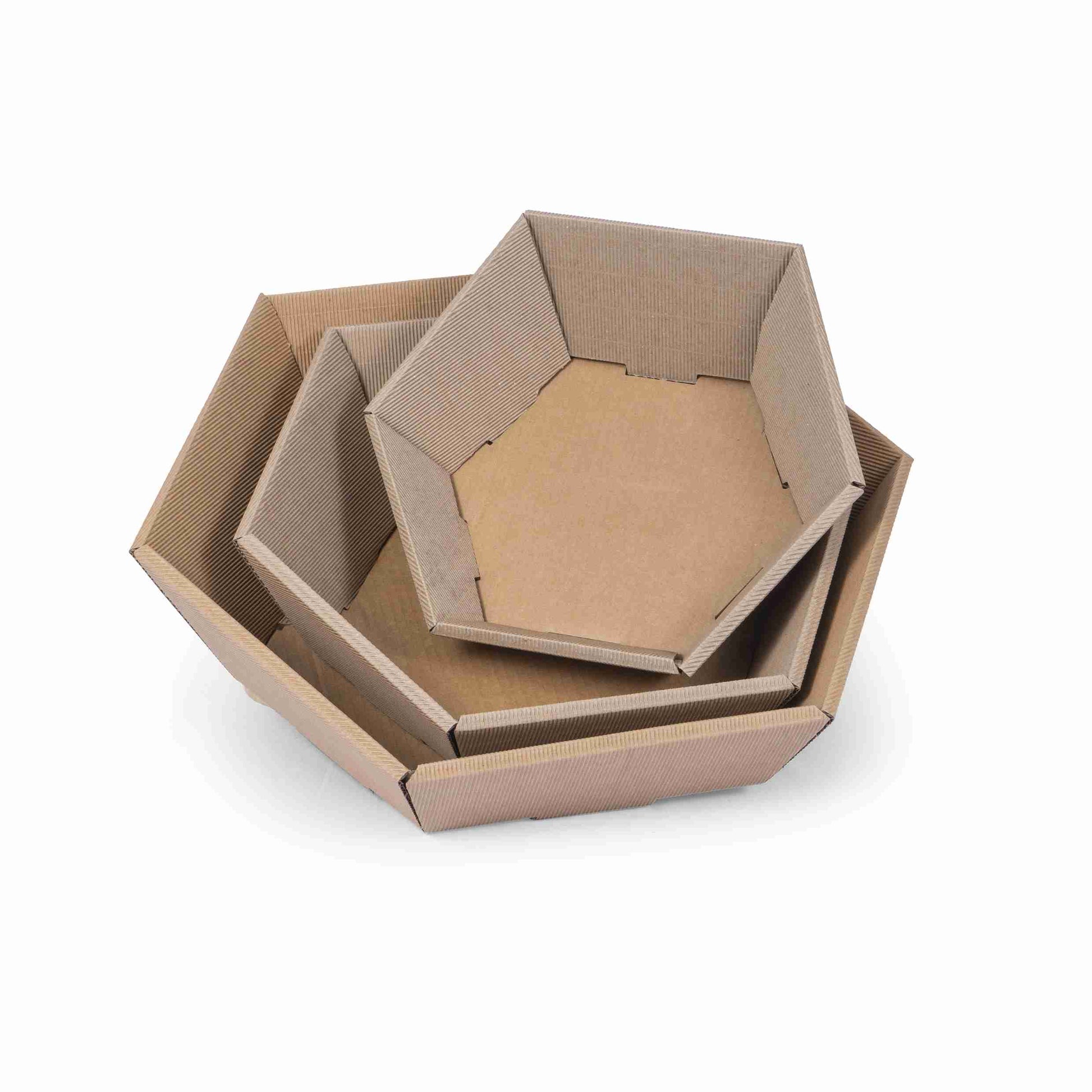 Model Geschenkkorb beige – Innenmass 380 × 75 × 340 mm – offene Welle, selbstschliessend – 1 Stk., ab 100 Stk.
