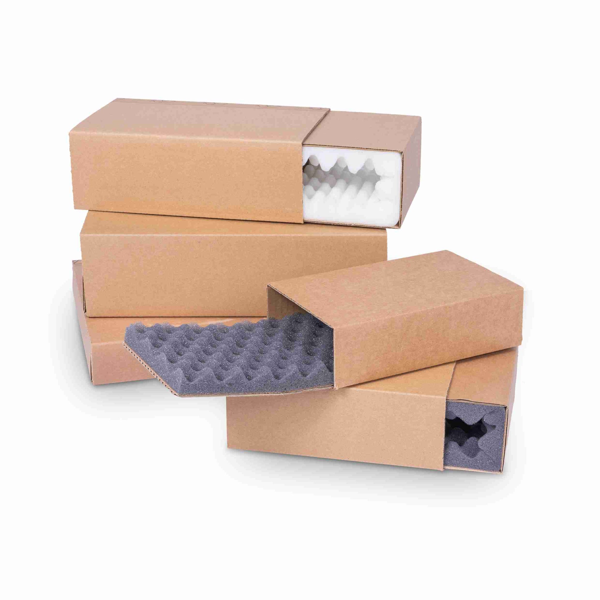 Model Stulpschachtel – 200 × 125 × 50 mm, braun, Wellkarton – 1 Stück