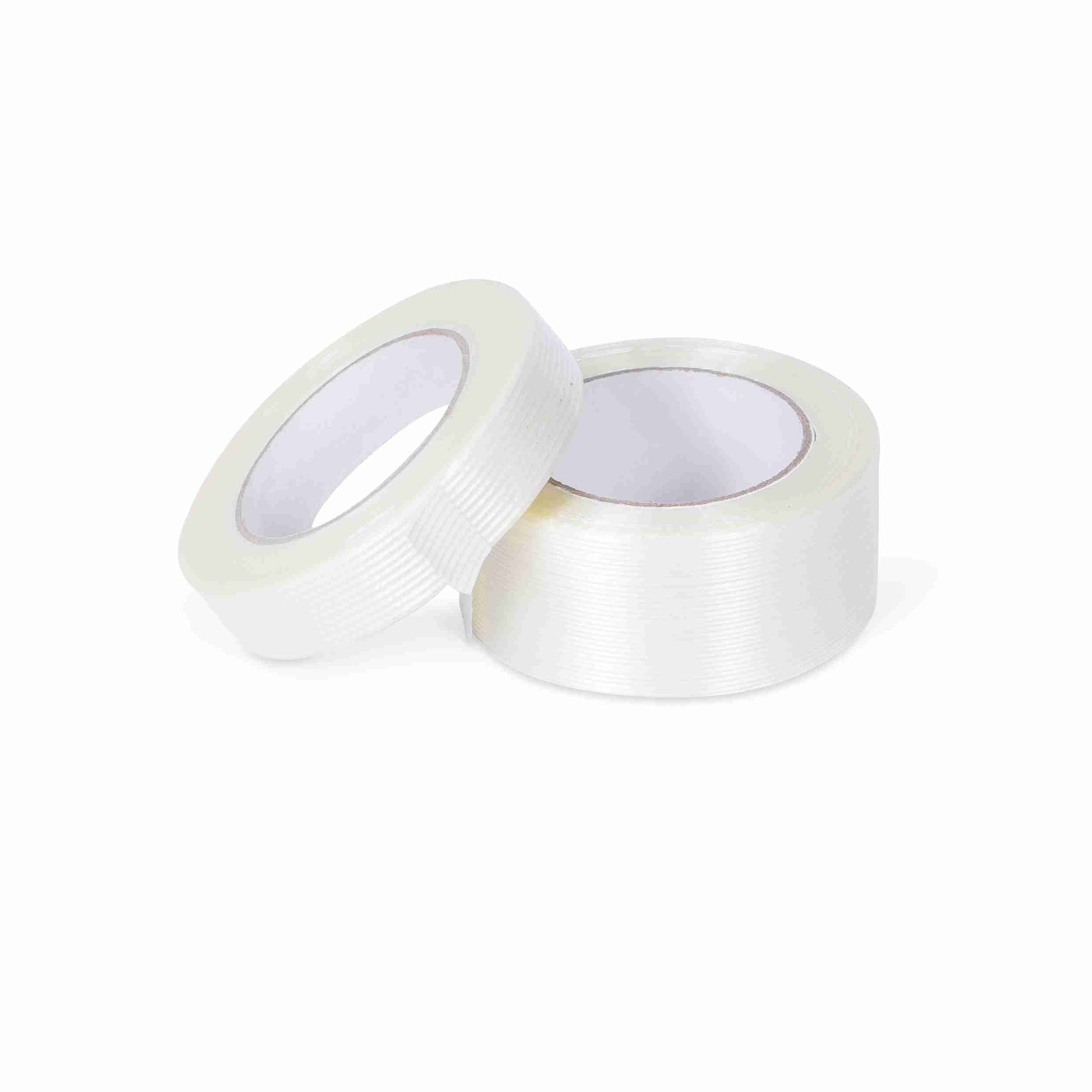 Filamentband, PP, transparent, glasfaserverstärkt – 25 mm × 50,0 m – 1 Stk., ab 10 Stk.