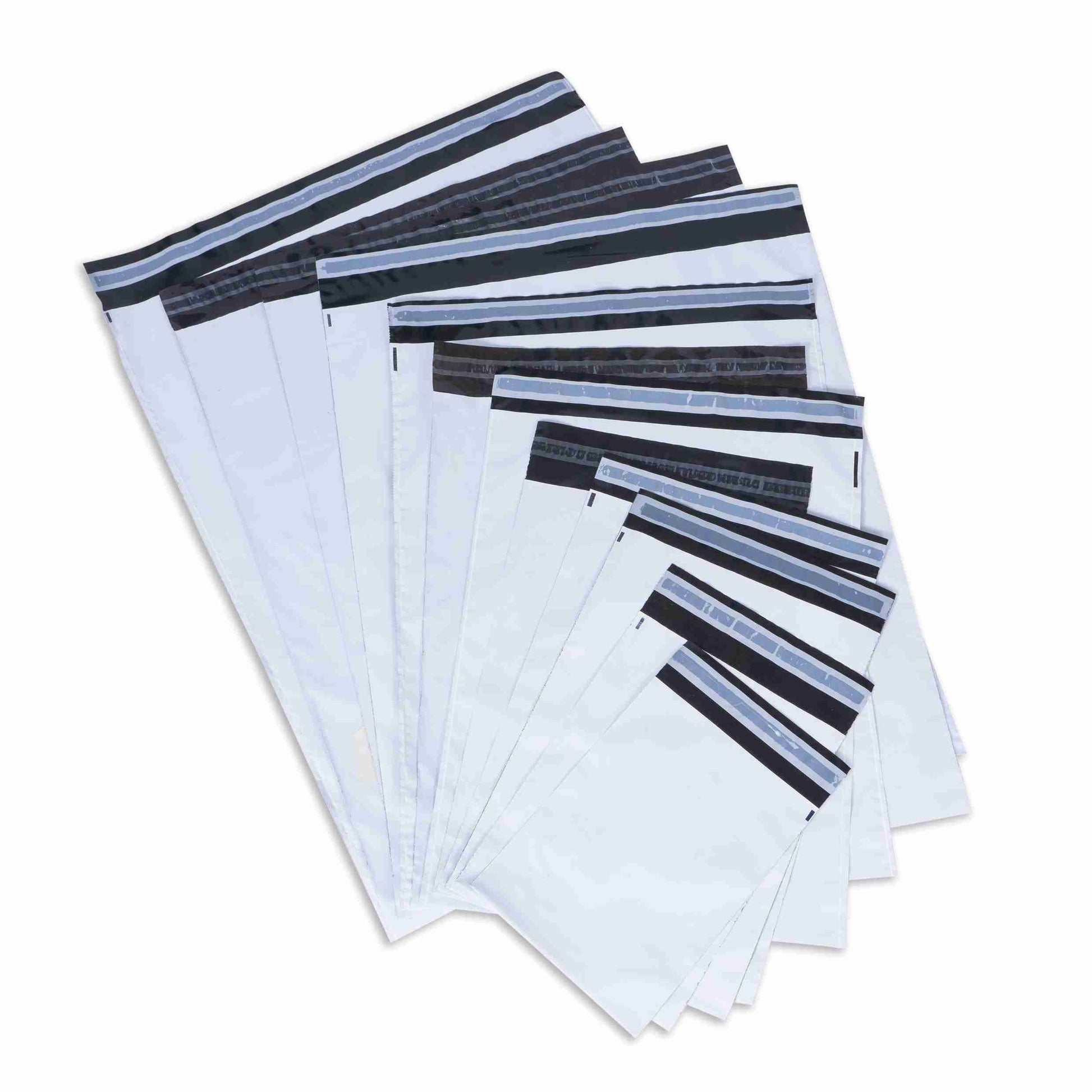Docucare Polyversandtasche – 250 × 350 mm, selbstklebend, PE, 50 µm, weiss – 1 Stk., ab 10 Stk.