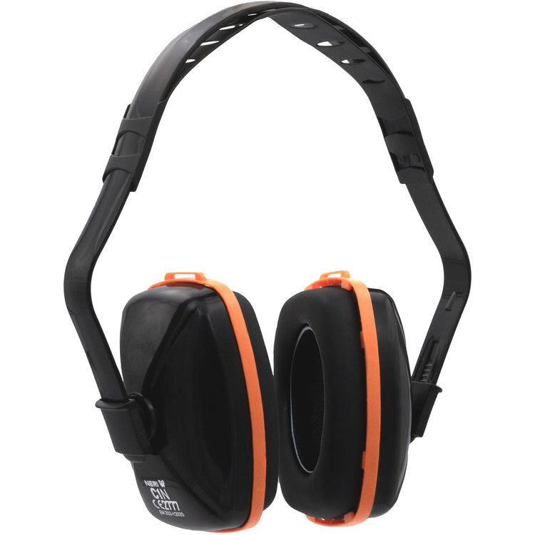 NERI C1N Kapselgehörschutz – SNR 29 dB – Schwarz/Orange – EN 352-1:2020