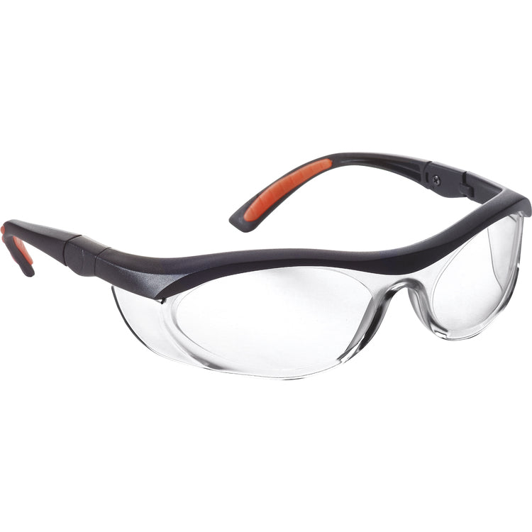 Neri Schutzbrille ET80 – beschlagfrei, kratzfest, UV-Schutz, Orange/Schwarz