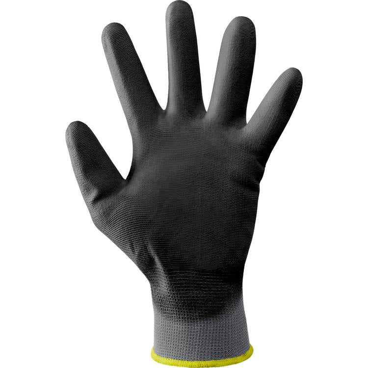 Neri Arbeitshandschuhe 888 TOUCH – Grösse 9, 1 Paar – Nylon/Polyurethan, Schwarz/Grau, Touchscreen-fähig