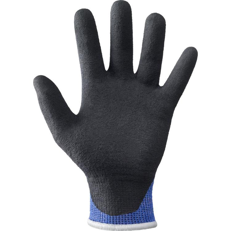Neri Arbeitshandschuhe NIT-COOL – Grösse 8 (M), 12 Paar – Nitril, Kälteschutz Stufe 1, Schwarz/Blau