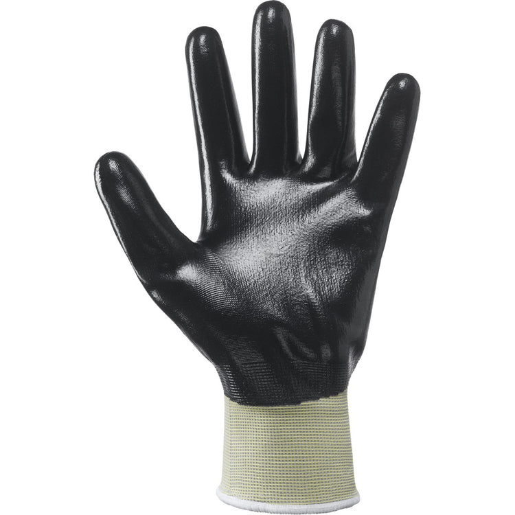 Neri Arbeitshandschuhe 996 Total Grip – Grösse 8 (M), 1 Paar – Nylon/Nitril, Gelb/Schwarz, rutschfest