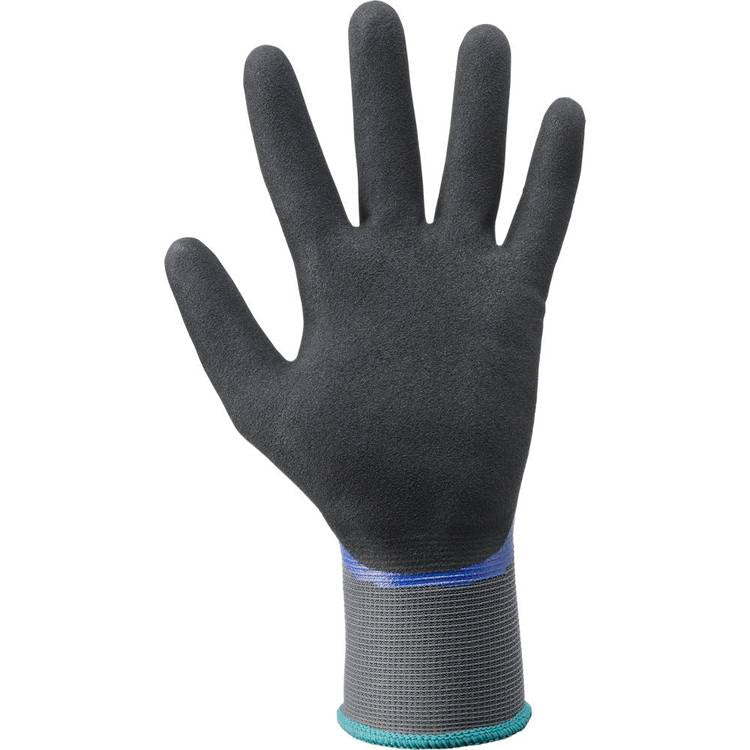 Neri Arbeitshandschuhe 995 OIL – Grösse 10 (XL), 1 Paar – Nylon/Nitril, Schwarz/Blau, ölbeständig, rutschfest
