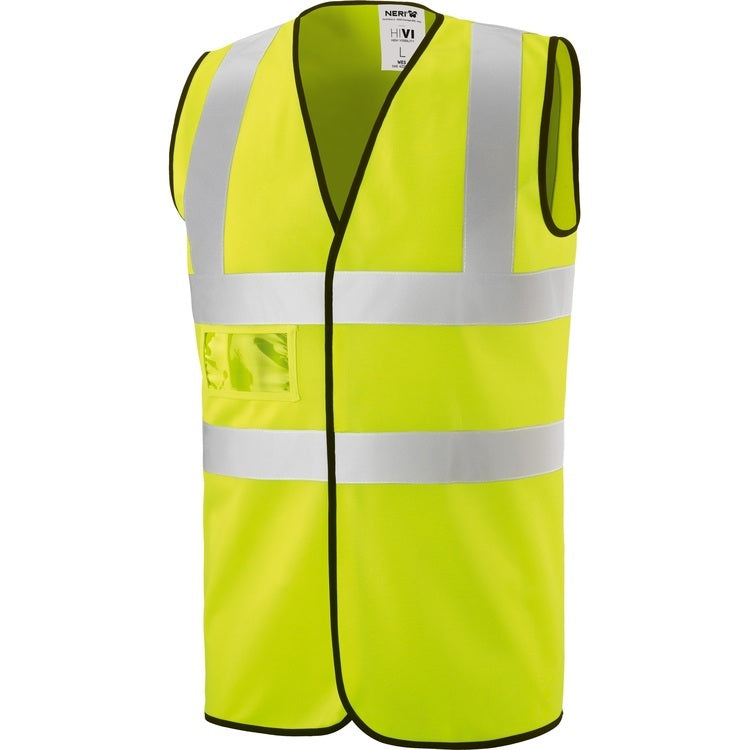 Neri Warnweste WE5, XL – Orange/Gelb, Polyester, Klettverschluss