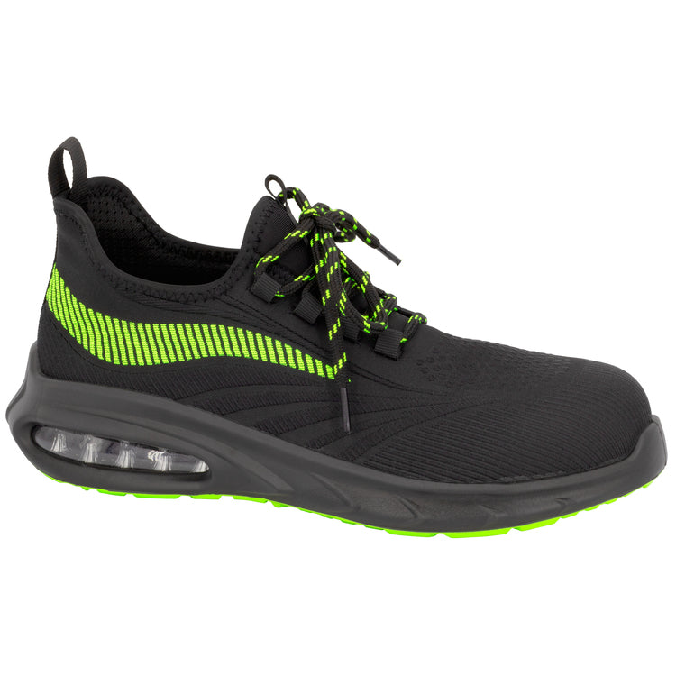 Neri Rush 998 Sicherheitshalbschuh S1 PL ESD – schwarz/grün – Grösse 40, metallfrei