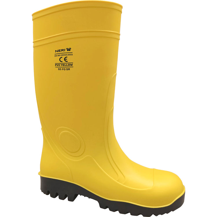 Neri PVC Gelbe Sicherheitsstiefel – Gelb – Grösse 42