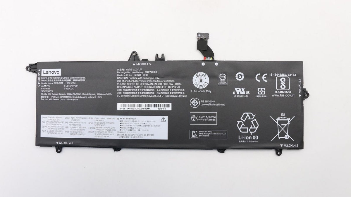 Lenovo Notebook-Akku – für Lenovo-Notebooks – 57 Wh, Li‑Ion