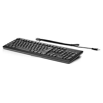 HP Keyboard 2004 – Tastatur – 100% – kabelgebunden – USB – AZERTY (FR) – Schwarz