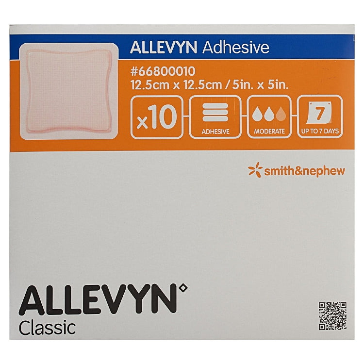 Allevyn Kompressen GentleBorder – 125 × 125 mm, 10 Stück, steril, latexfrei