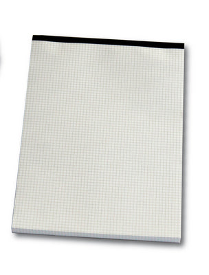 Neutral Notizblock – A5 – kariert 4 mm – 100 Blatt – 80 g/m² – weiss