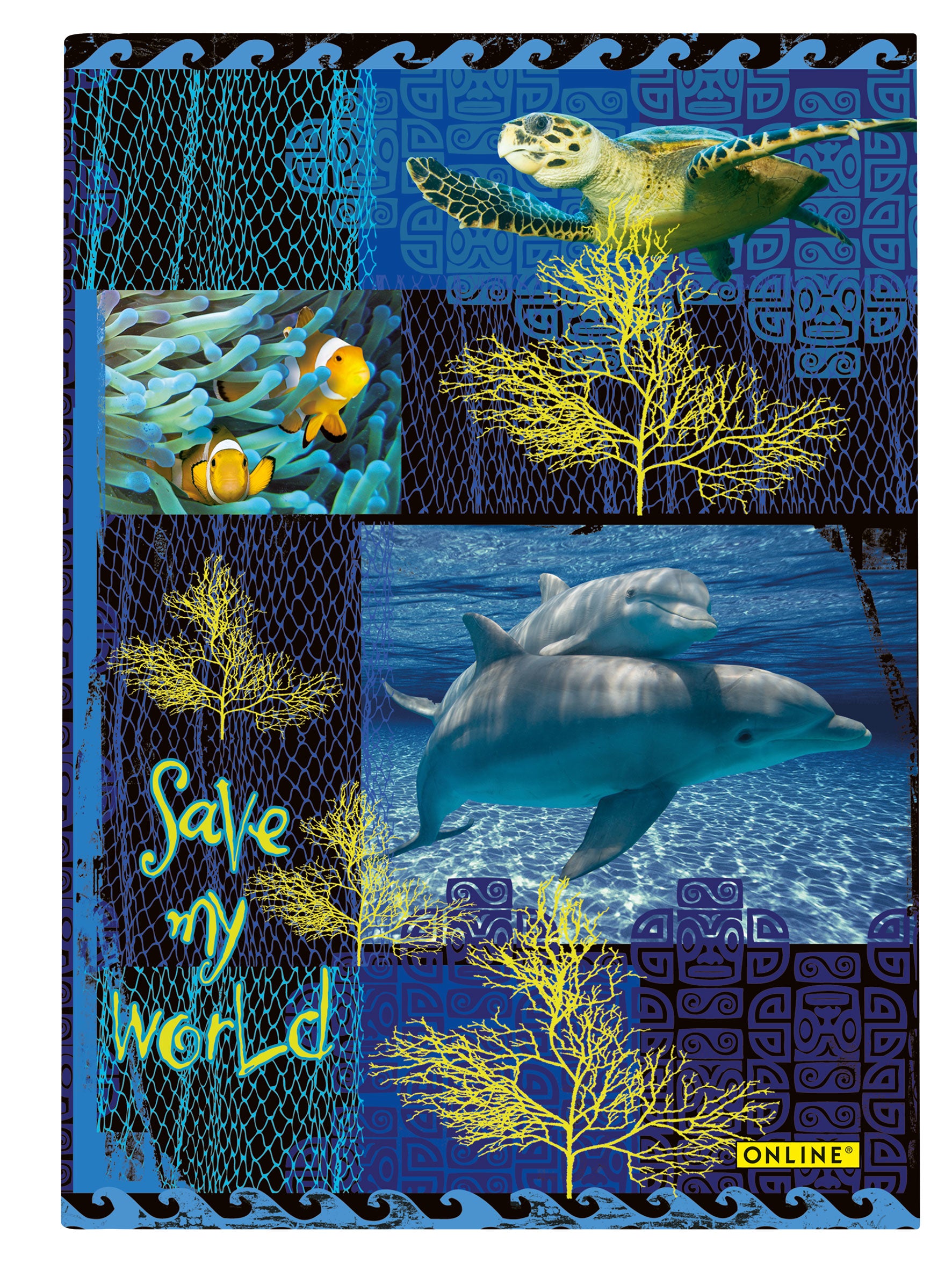 Online Save my World Notizheft – A5 – punktiert – 96 Blatt – 80 g/m²