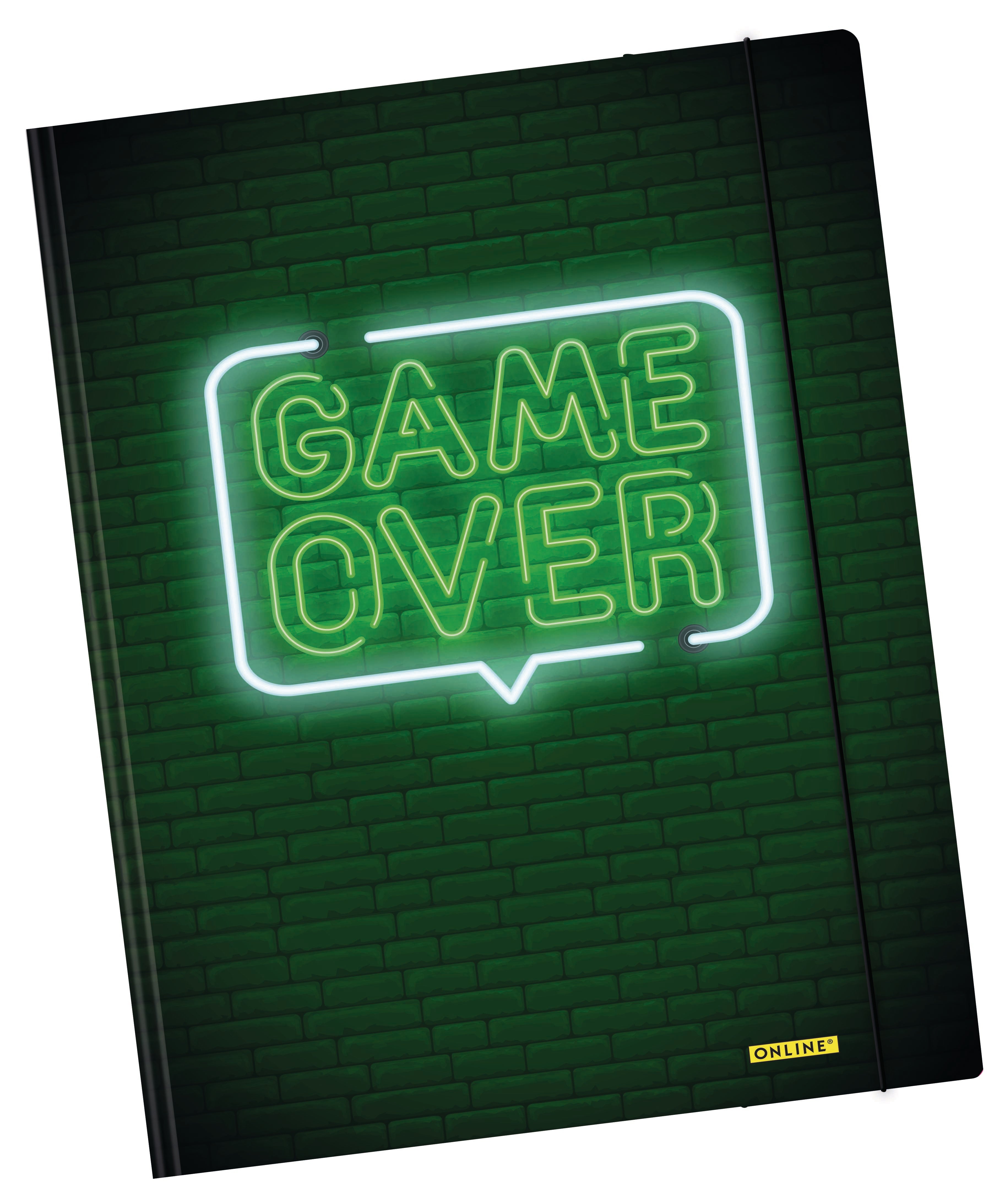 Online Gummibandmappe Game Over A4+ – Füllhöhe 5 mm