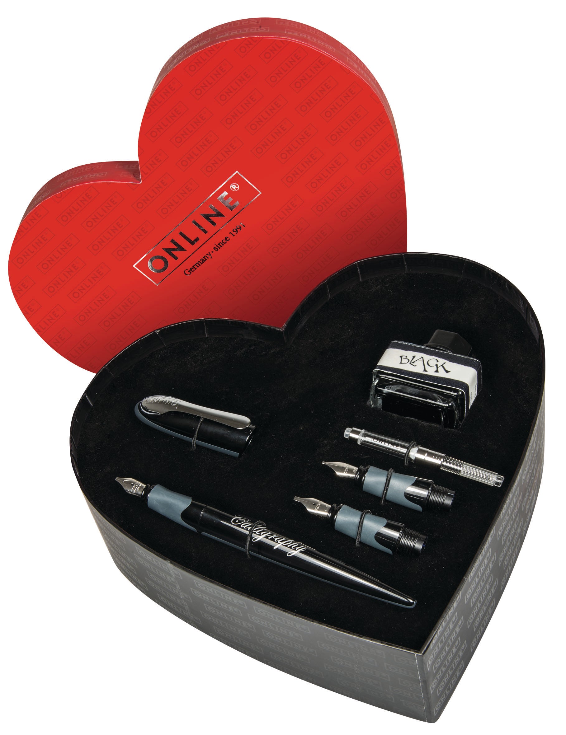 Online Air – Kalligrafie-Set – 3 Spitzen – Geschenkbox