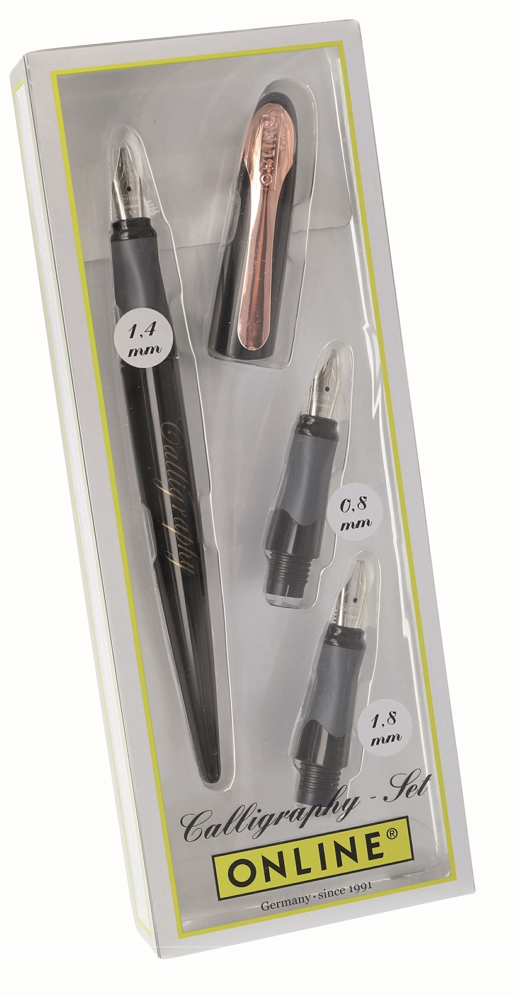 Online AIR Best Writer Air Rose – Kalligrafie-Set – 3 Spitzen (0,8/1,4/1,8 mm) – Schwarz