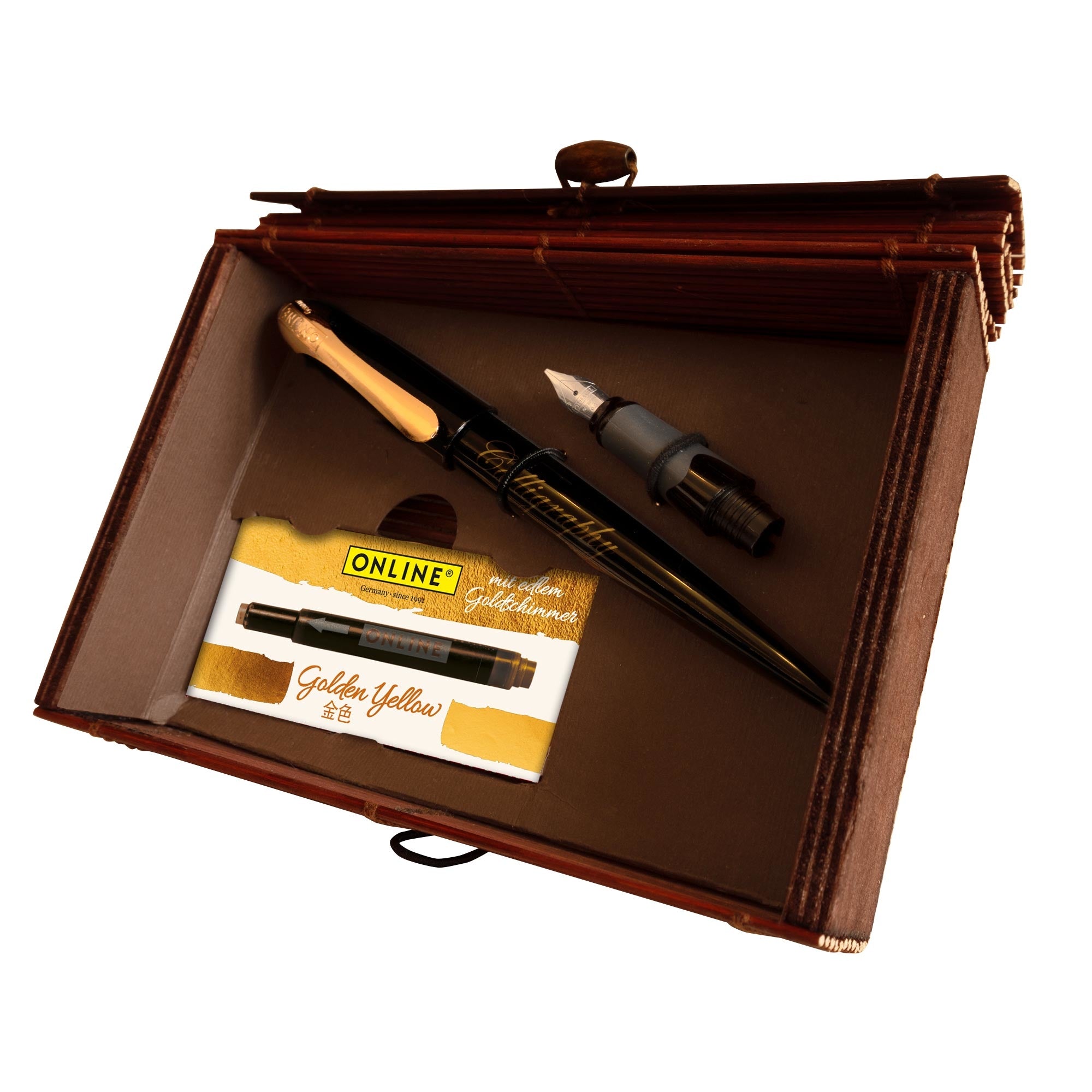 Online AIR Air Rose – Kalligrafie-Set – 3 Spitzen (0,8/1,4/1,8 mm) – Schwarz