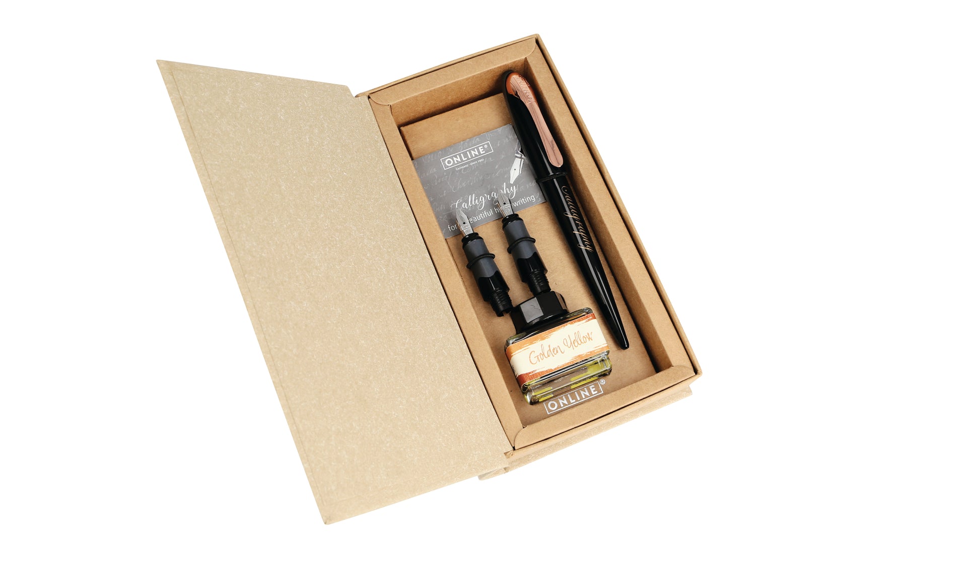 ONLINE AIR Best Writer 10061 Black Rose – Kalligrafie-Set – 3 Spitzen (0,8/1,4/1,8 mm) – Geschenkbox