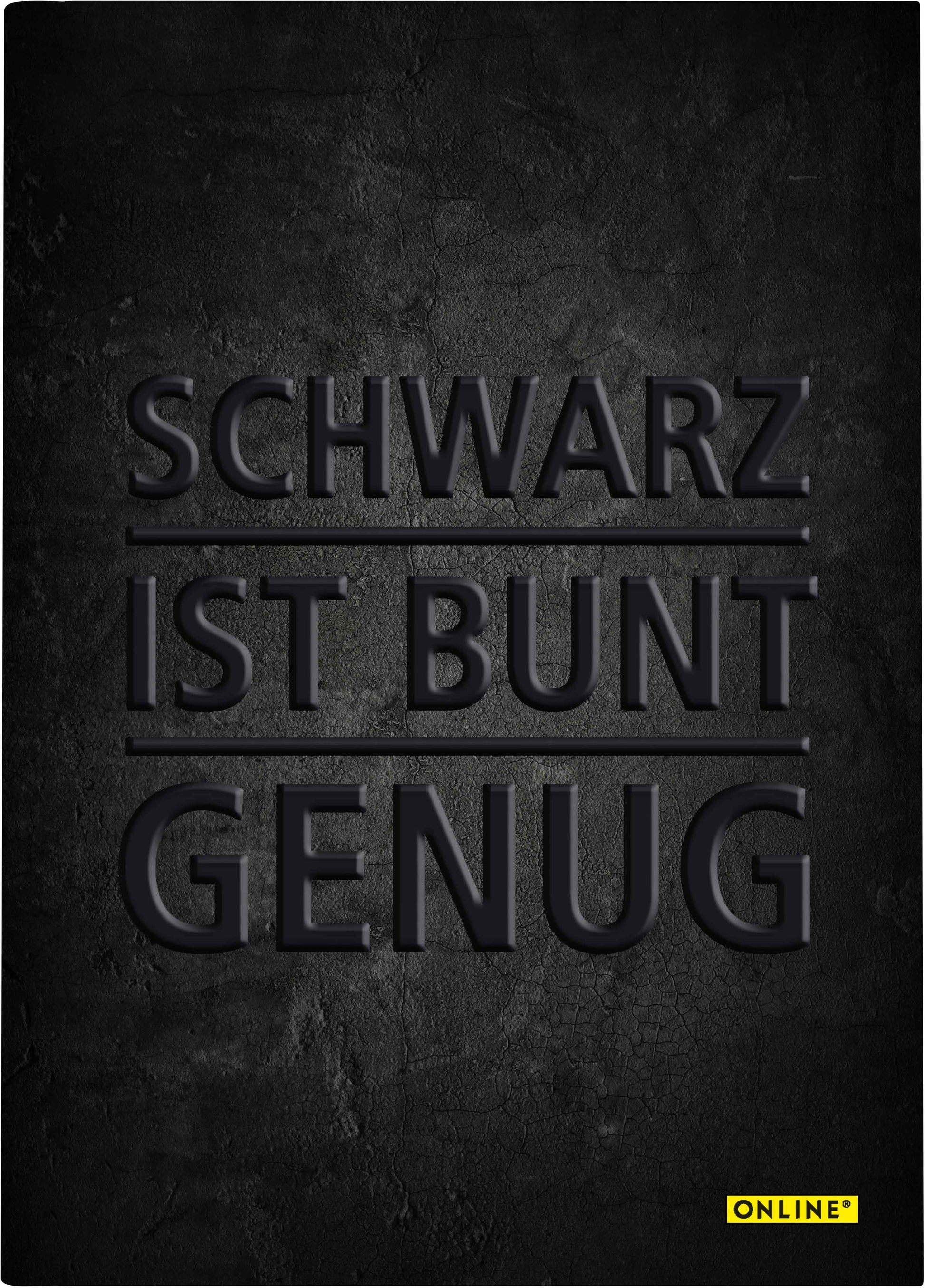 Online Notizbuch – A5 – punktiert – 96 Blatt – 80 g/m², schwarz
