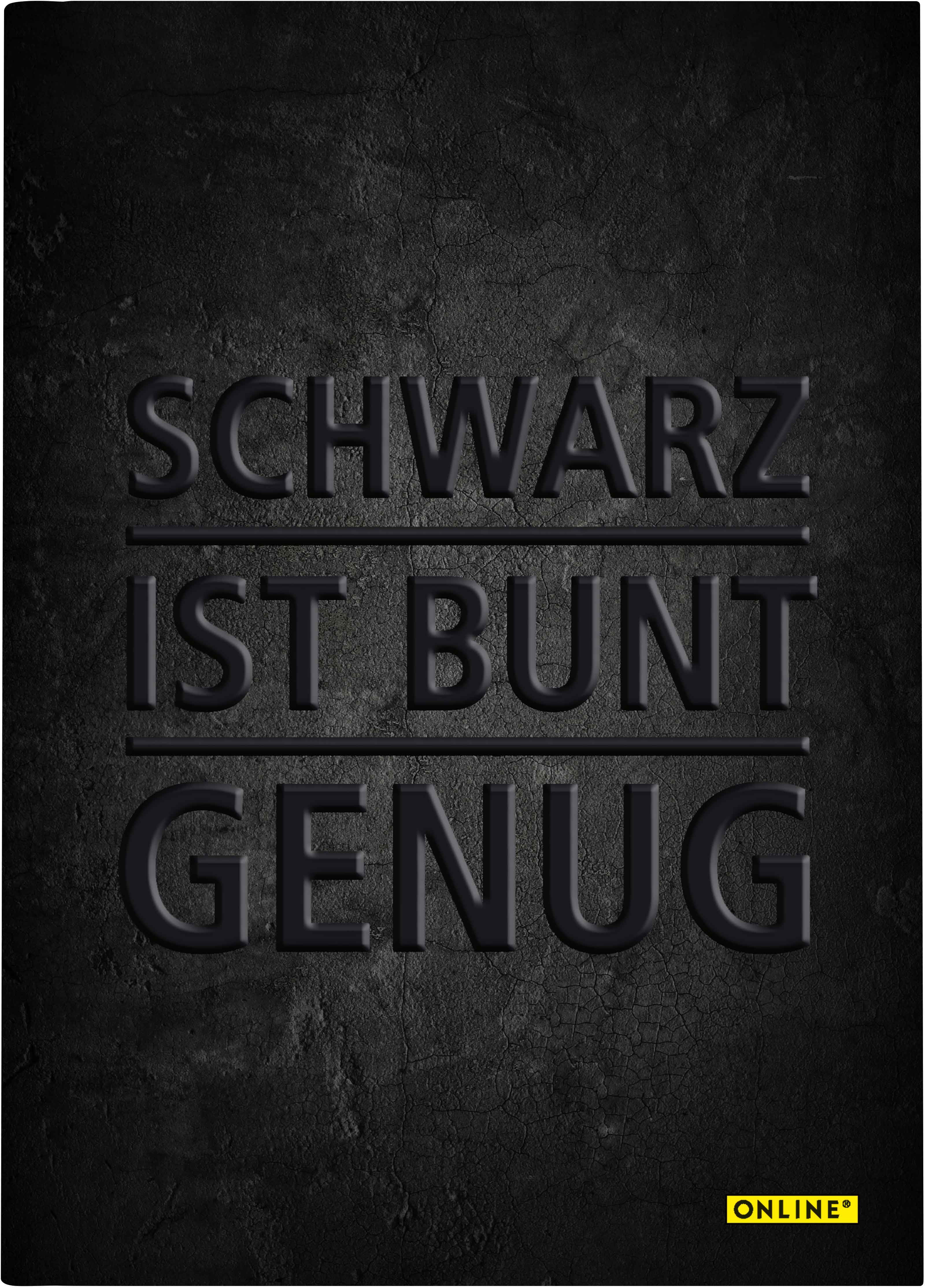 Online Notizbuch – A5 – punktiert – 96 Blatt – 80 g/m², schwarz