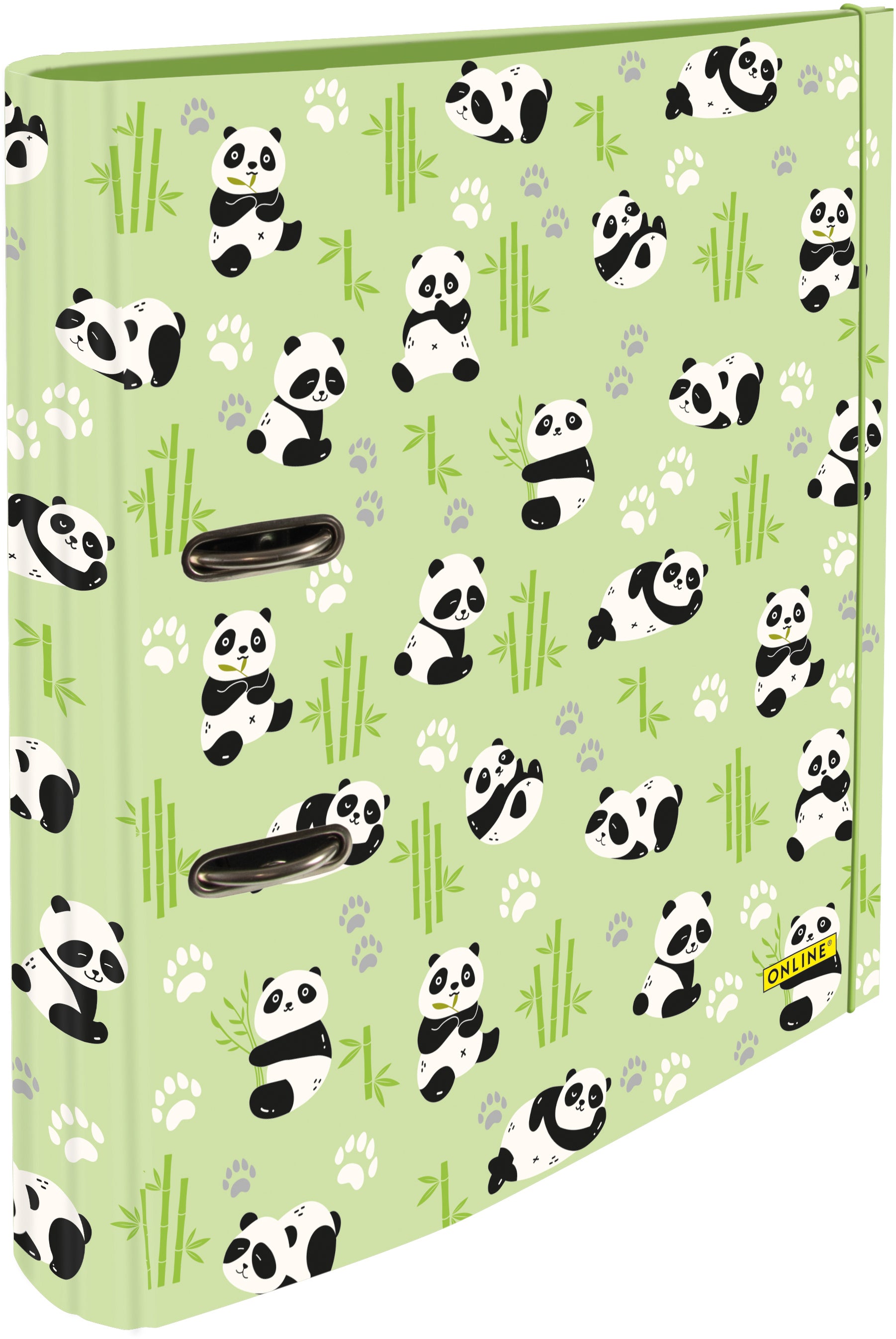 Online Panda Ordner – für A4 – Rückenbreite 7 cm – Gummiband