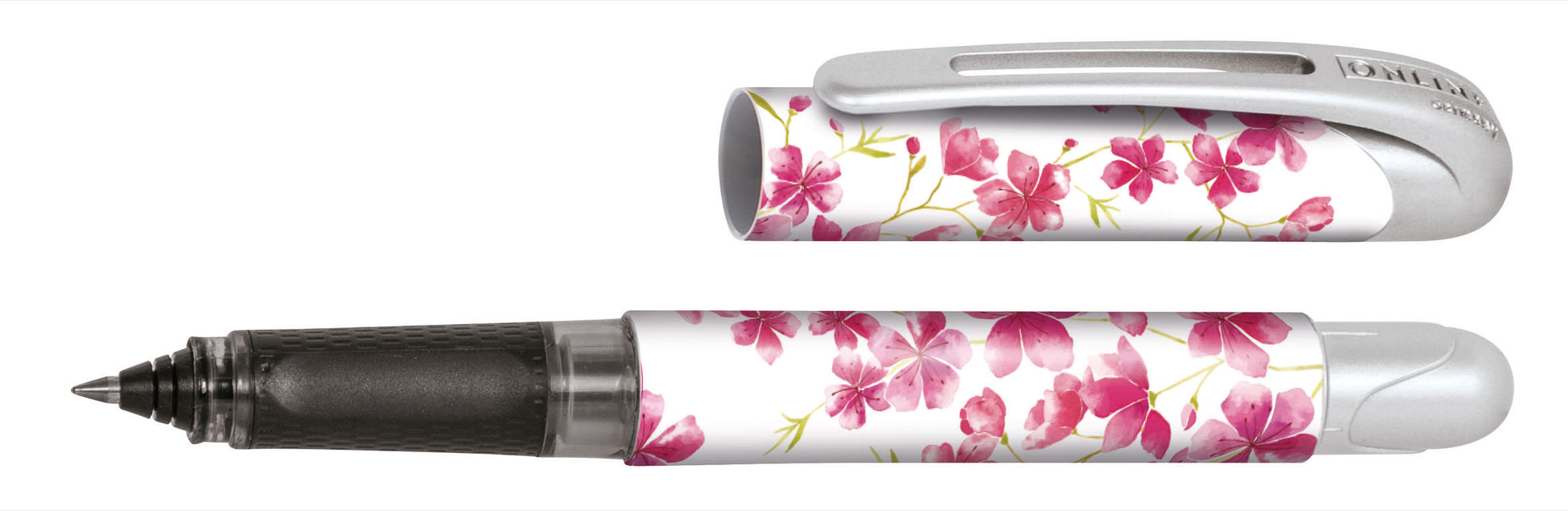 ONLINE College 12473/3D Cherry Blossom – Tintenroller, 0,7 mm, Blau