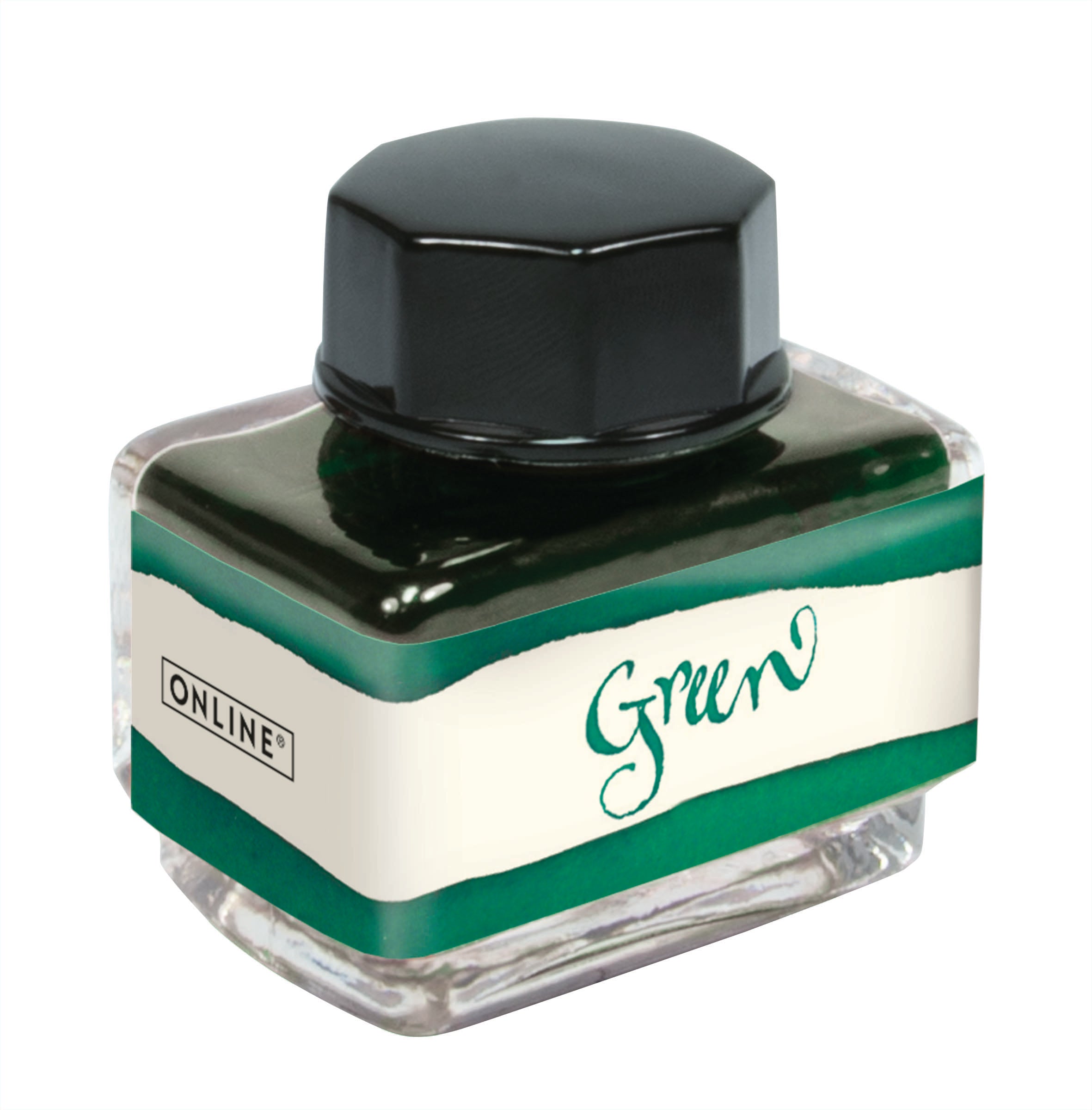 Online 17120/3 Tintenglas – Grün, 15 ml