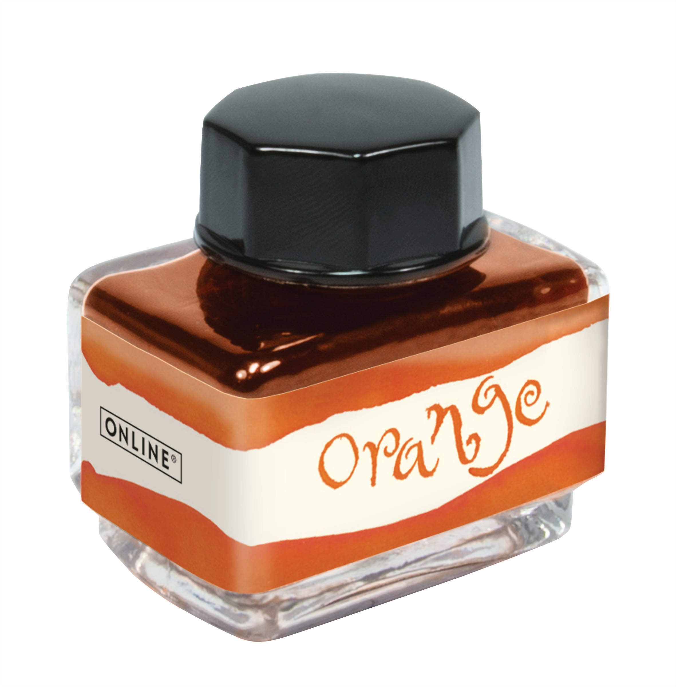 Online 17122/3 Tintenglas – Orange, 15 ml