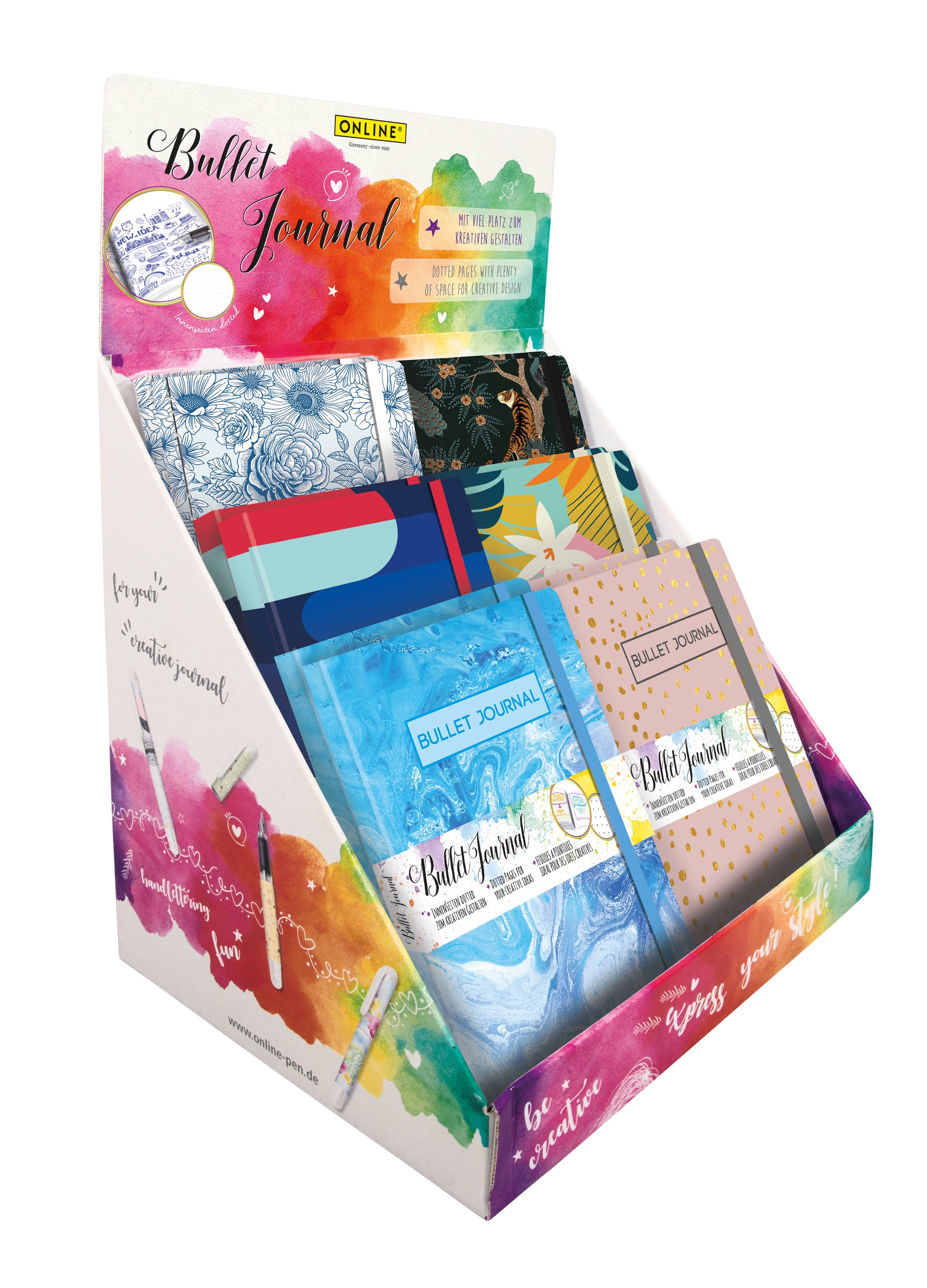 Online Bullet Journal – A5 – punktiert – 144 Seiten – 120 g/m²
