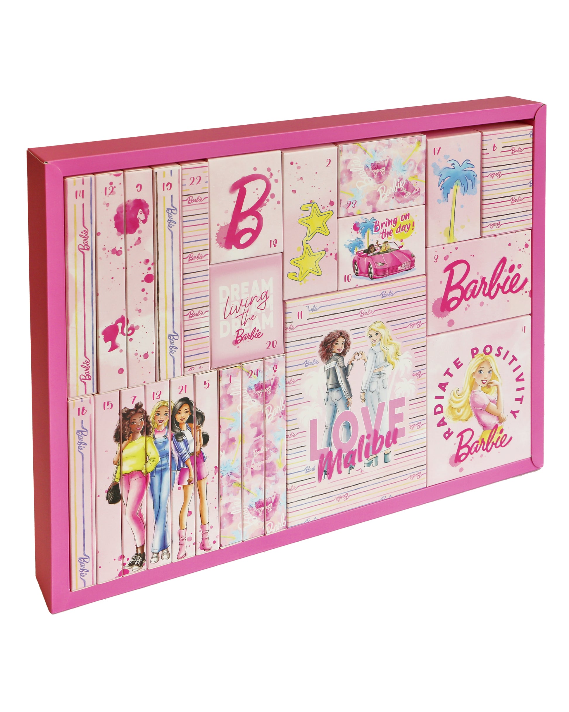 ONLINE – Adventskalender 2025 – Barbie – 52 × 40,5 × 5,5 cm – ab 12 Jahren